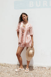 Aaliyah Shorts - Pink Stripe